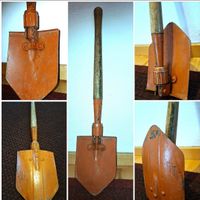 Klappspaten,Armeespaten,SchaufelCamping Spaten mit Holzgriff