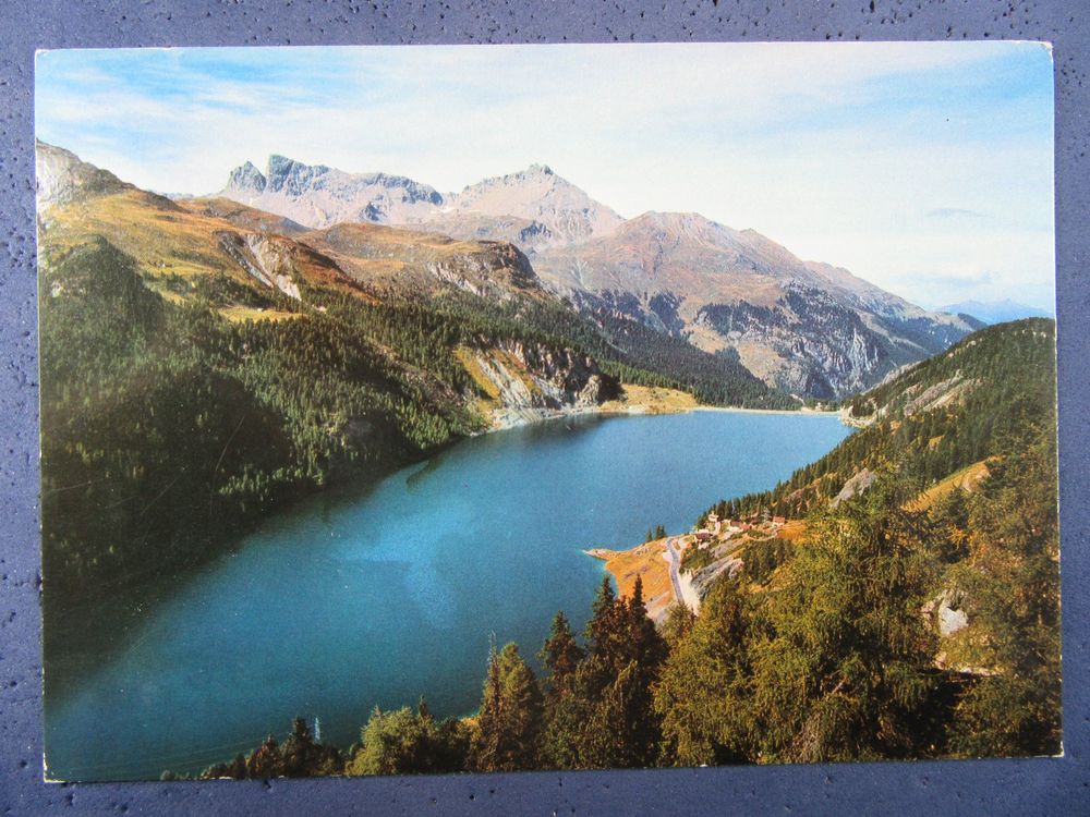 Schöne Postkarte ST MORITZ mit Piz Albula und Piz Julier (Gebraucht) in