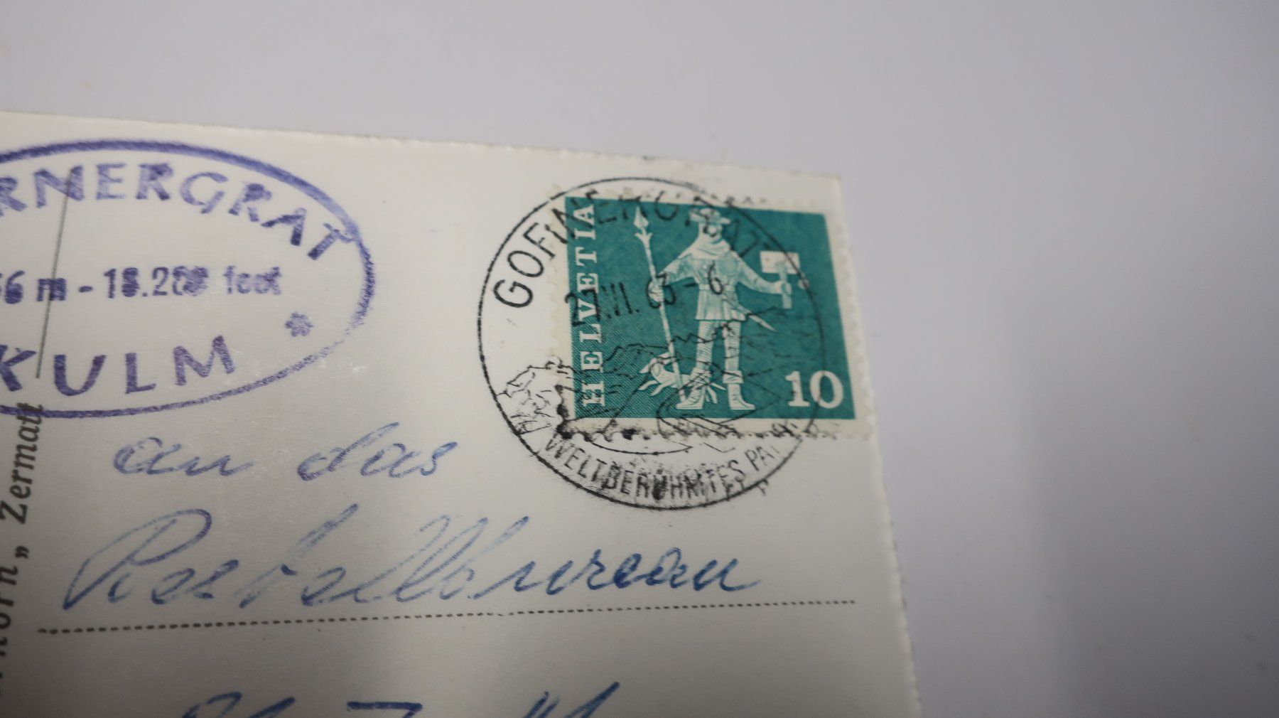 Cartoline postali: Hôtel Gornergrat m. Matterhorn  1963 – Usato da Cormoret venduto da Pascalll2001 5