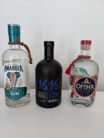 Gin, 3 Flaschen ungeöffnet