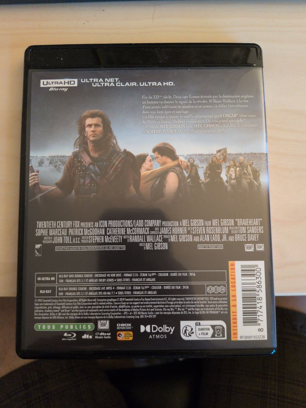 Tutti i DVDs: Braveheart 4K UHD + Blu-ray – Nuovo (secondo la descrizione) da Gland venduto da Kyostal 1