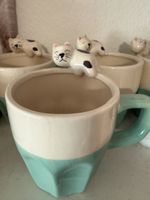 Tassen Set mit Katze 4x neu