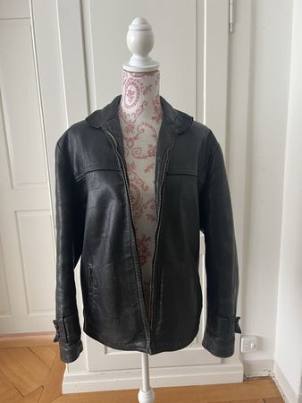 Hochwertige Vintage-Lederjacke aus echtem Pferdeleder