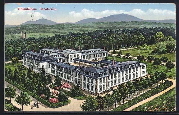 Cartoline postali: Rheinfelden, Sanatorium aus der Vogelsch – Usato da Berlin venduto da bartko-reher
