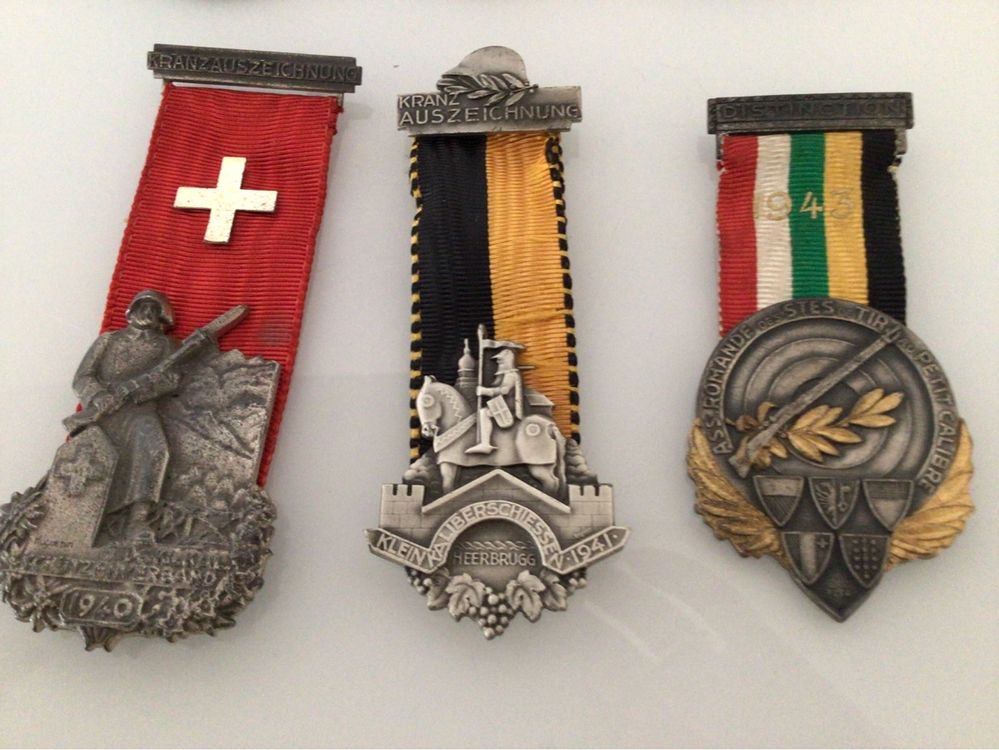 SCHÜTZENMEDAILLEN 6 STÜCK 4