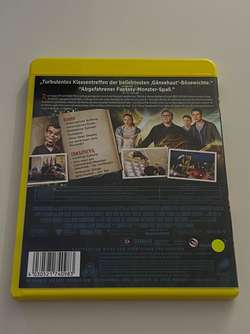 Tutti i DVDs: Blu-ray Gänsehaut Jack Black – Usato da Altstätten SG venduto da sheamus 1