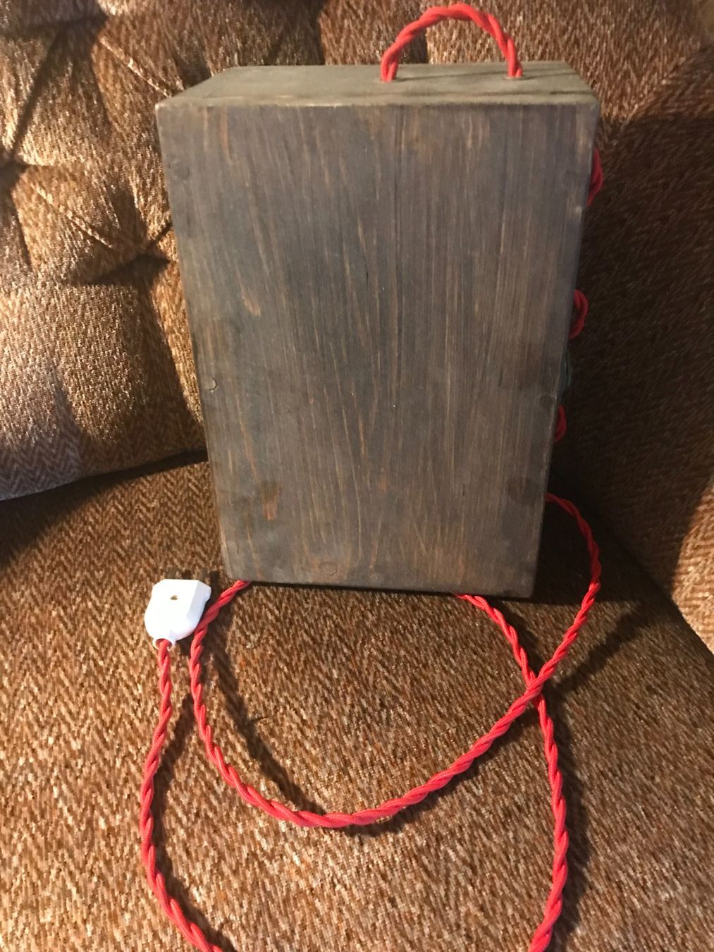 Lampade: Selbstgemachte Retro Holzlampe – Usato da Opfikon venduto da Sonnenuntergang12 1