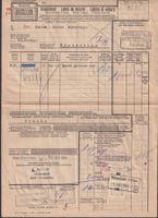 FRACHTBRIEF 1944 +Eisenbahmarken: RICKENBACH-ATTIKON ZH
