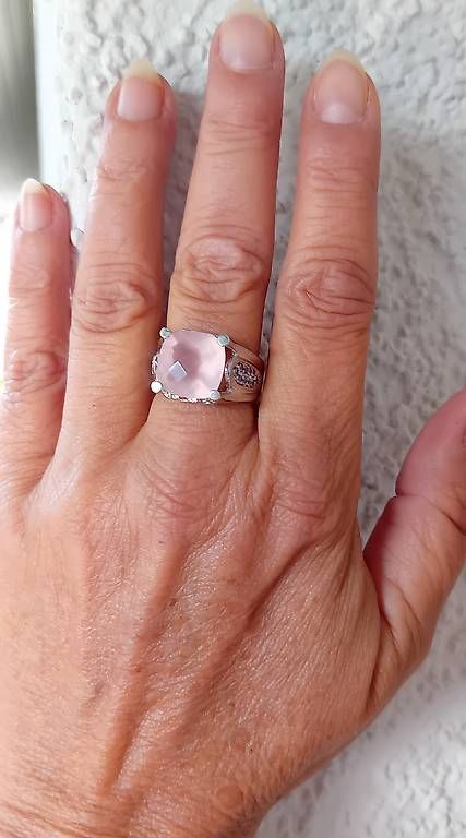 Anelli: Ring Silber Rosenquarz Tansanit – Usato da Stans venduto da wer_fd5f 1