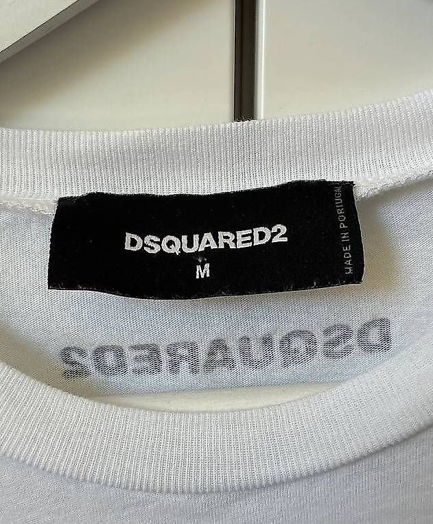 Dsquared2 T-shirt: Dsquared DSQ2 shirt M medium weiss white – Usato da Henggart venduto da escorpio0511 1