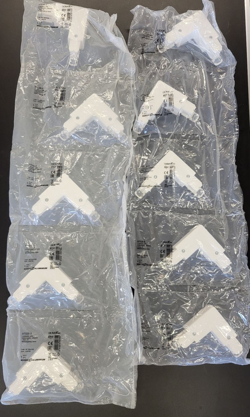 Lampade: 10er Set Global Eckverbinder, weiss, zu Leuchtenschiene – Nuovo e nell'imballaggio originale da Alpnach Dorf venduto da str_jdw2 1