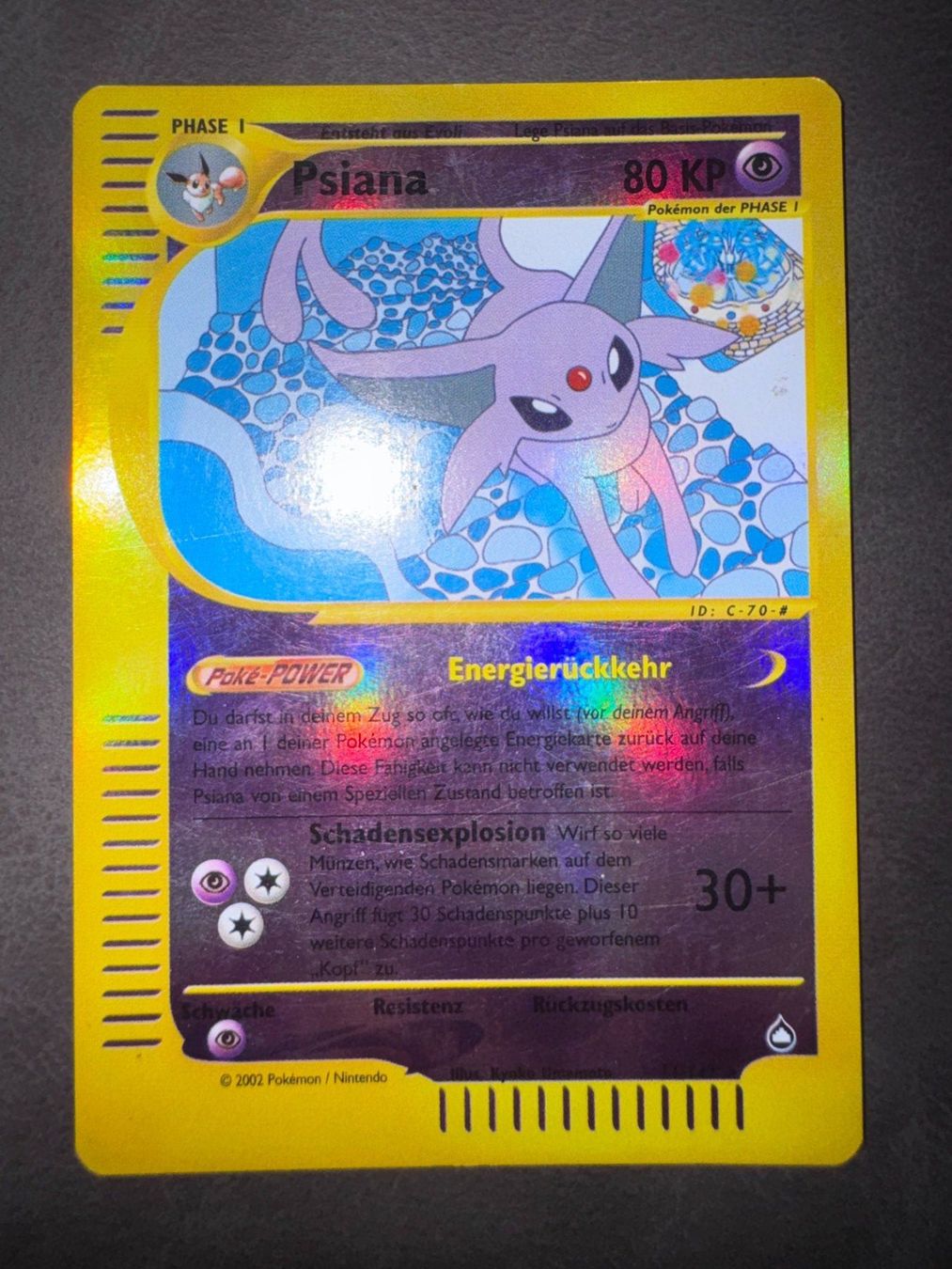 Pokémon Sammelbilder & Trading cards: Pokemon Psiana Reverse Holo 11/147 - Aquapolis - DE – Gebraucht aus Erstfeld von PokeSandero
