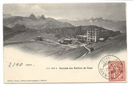 Sommet des Rochers de Naye (VD) Station à 2140 m - 1907