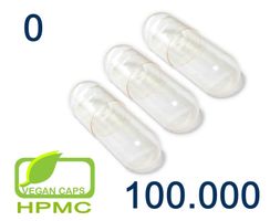 Leerkapseln 100000 vegetarisch HPMC Gr.0
