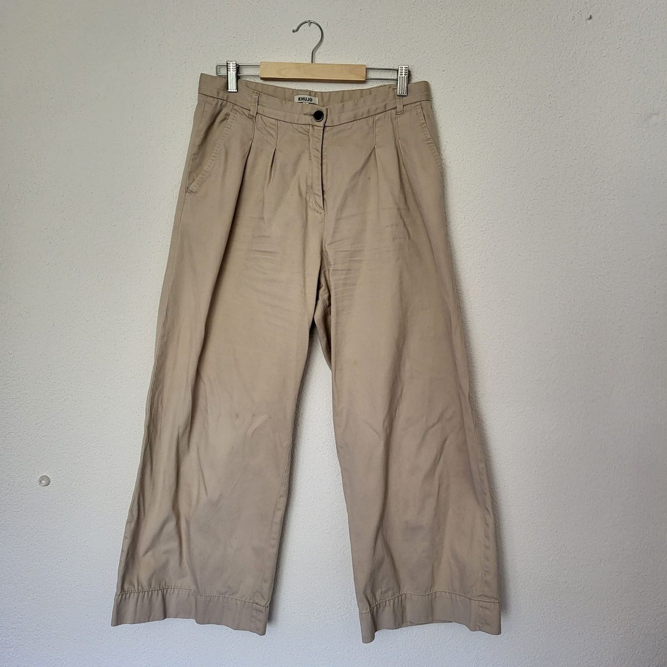 Khujo Pantaloni: KHUJO Stoffhose beige Gr. 40/L – Usato da Au SG venduto da SElena89 4