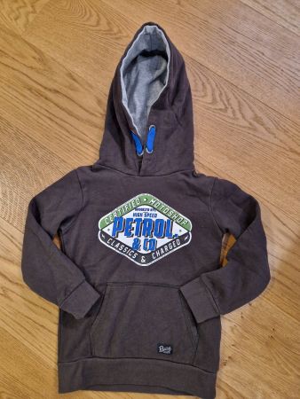 Kaputzenpullover Gr. 116 NEU Petrol Indust.