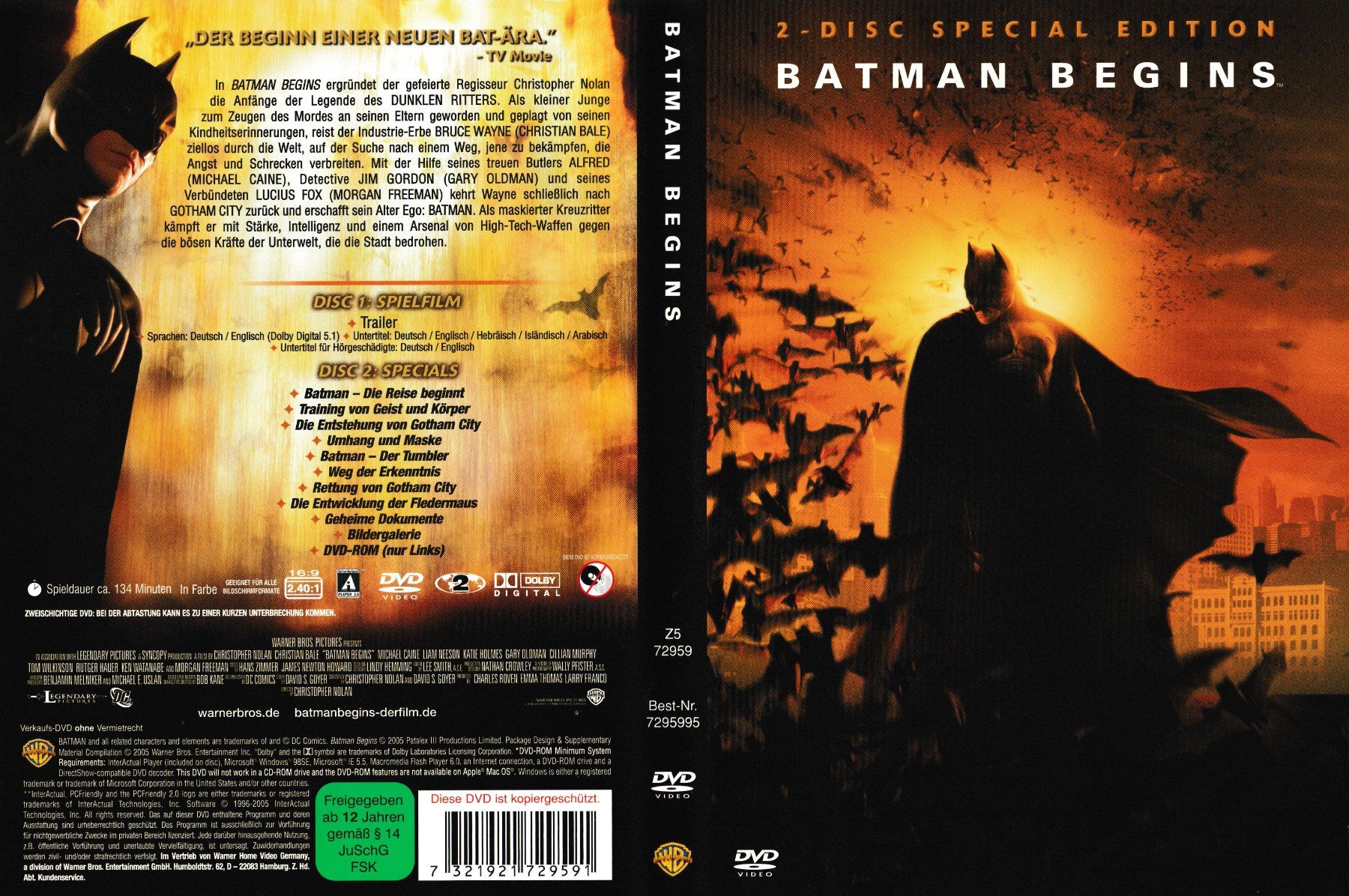 Tutti i DVDs: DVD - Batman Begins - 2Disc Special Edition – Usato da Langnau am Albis venduto da MediaRescuerKeLoX