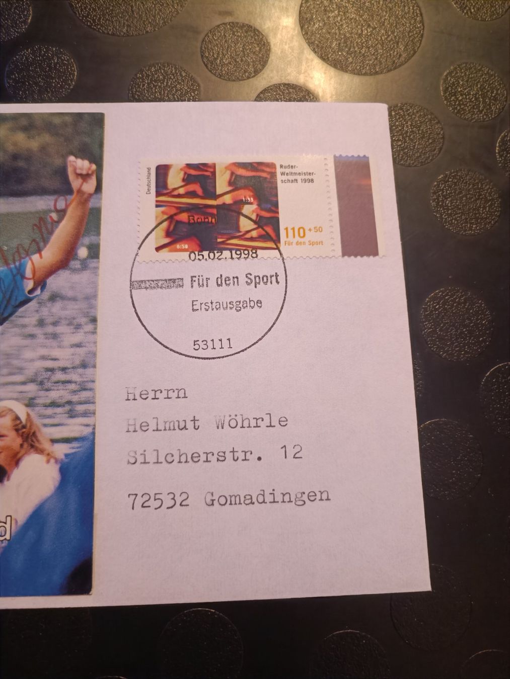 Autogramme: WM Broze 1991 DE- handsigniert mit Sonderstempel FDC – Gebraucht aus Menziken von Artographs 1