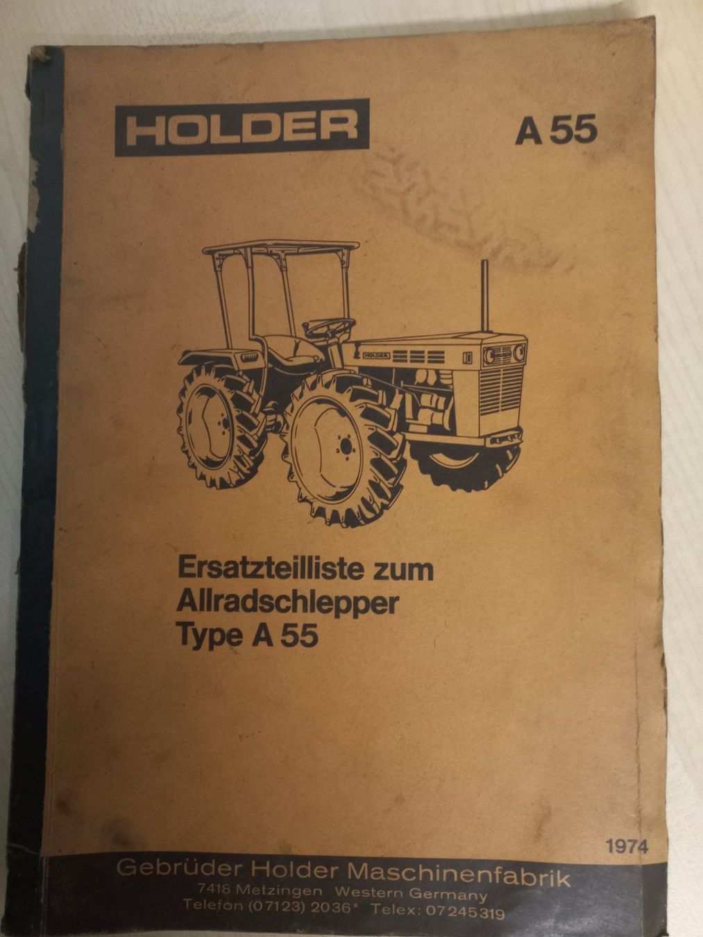 Trattori: Oldtimer Traktor Holder A60 Ersatzteilliste mit Bilder – Usato da Dulliken venduto da Dullikenlerchclassic