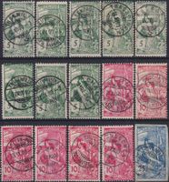 1900, UPU-Sammlung, 486 Marken in Album, sauber geordnet.
