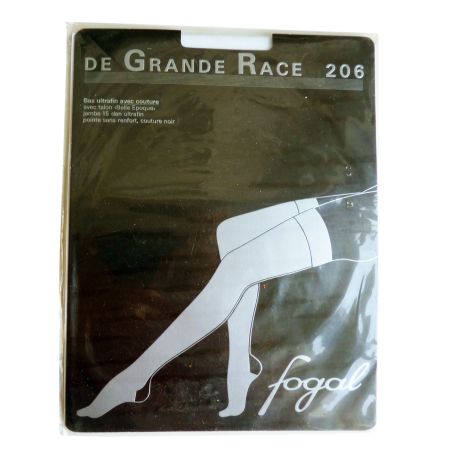 Strümpfe fogal de Grande Race 206 Gr S Farbe weiss m schwarz