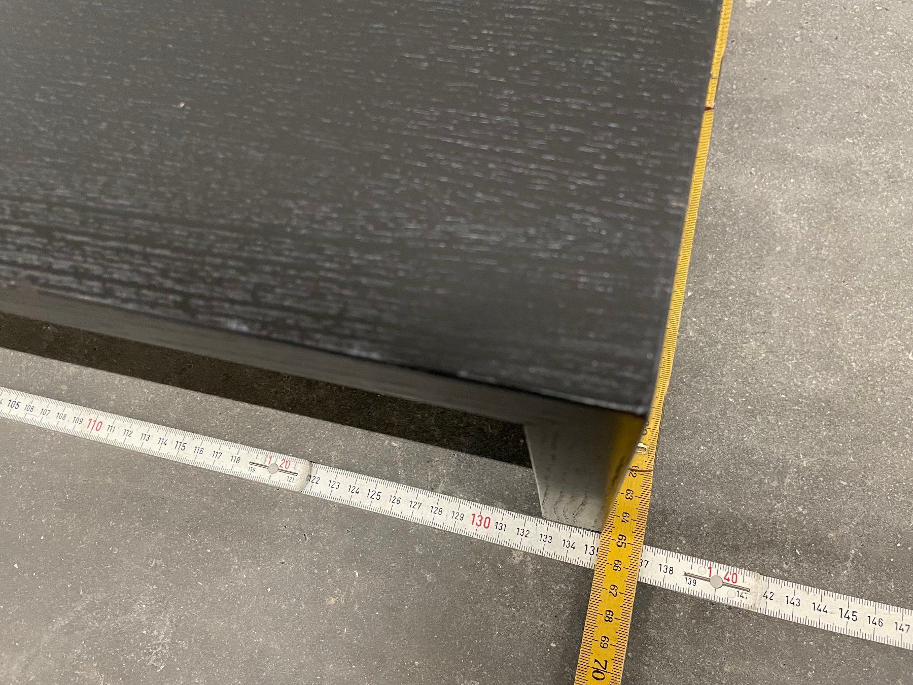 TV Möbel: U_Element_HBT 180/181x1350x650_25Span, Esche funiert – Gebraucht aus Flawil von Waldau1A 6