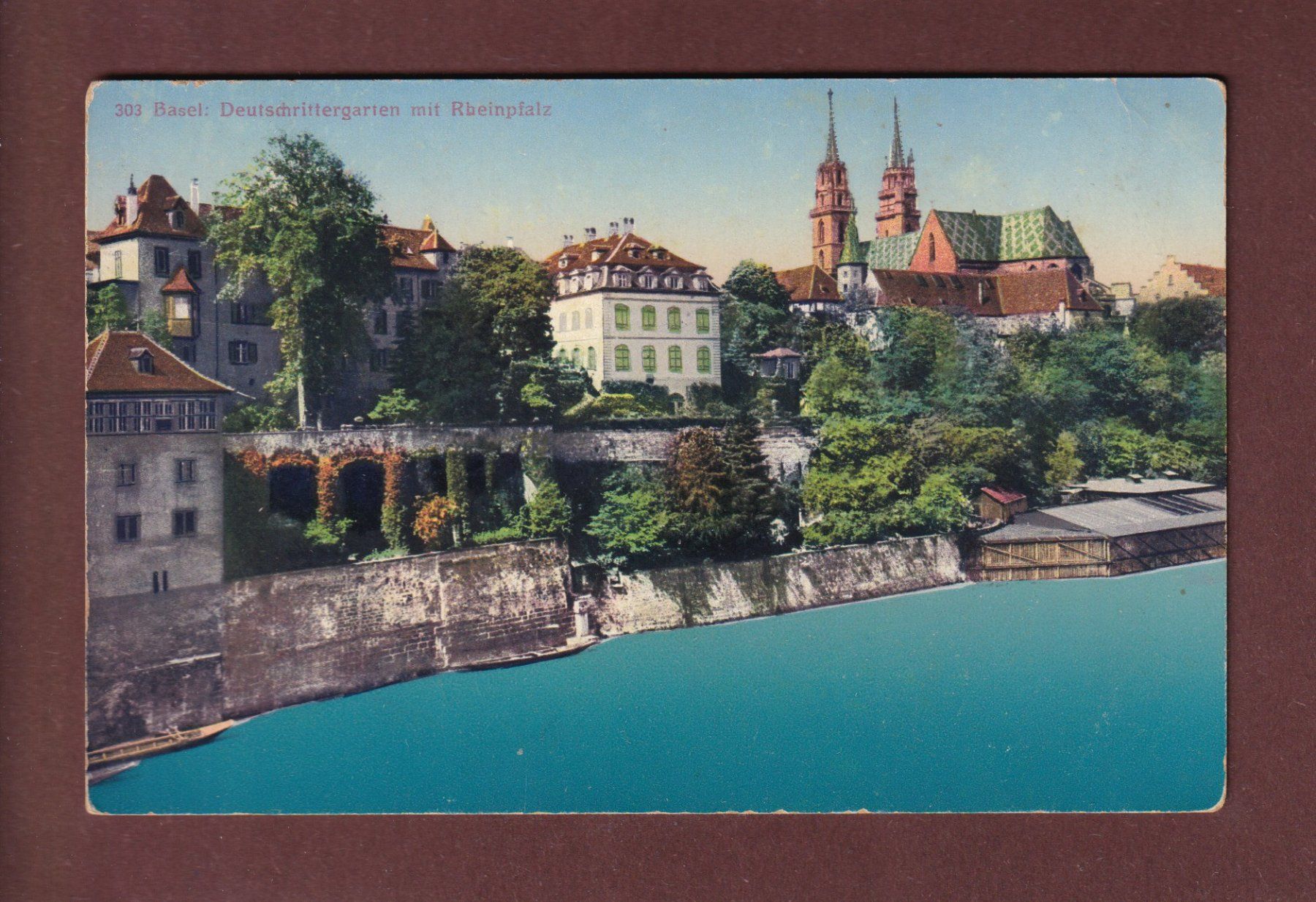 Cartoline postali: BASEL - Deutschrittergarten - Feldpost – Usato da Pully venduto da nicecards-shop