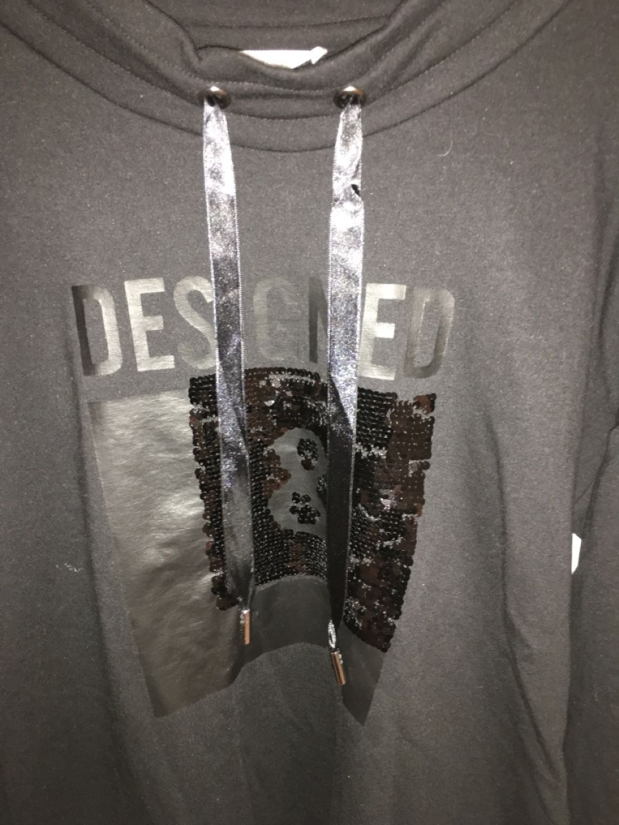 Maglioni & Felpe: Cartoon Pullover schwarz mit Pailletten Grösse S – Usato da Oberrohrdorf venduto da Desteny1 5