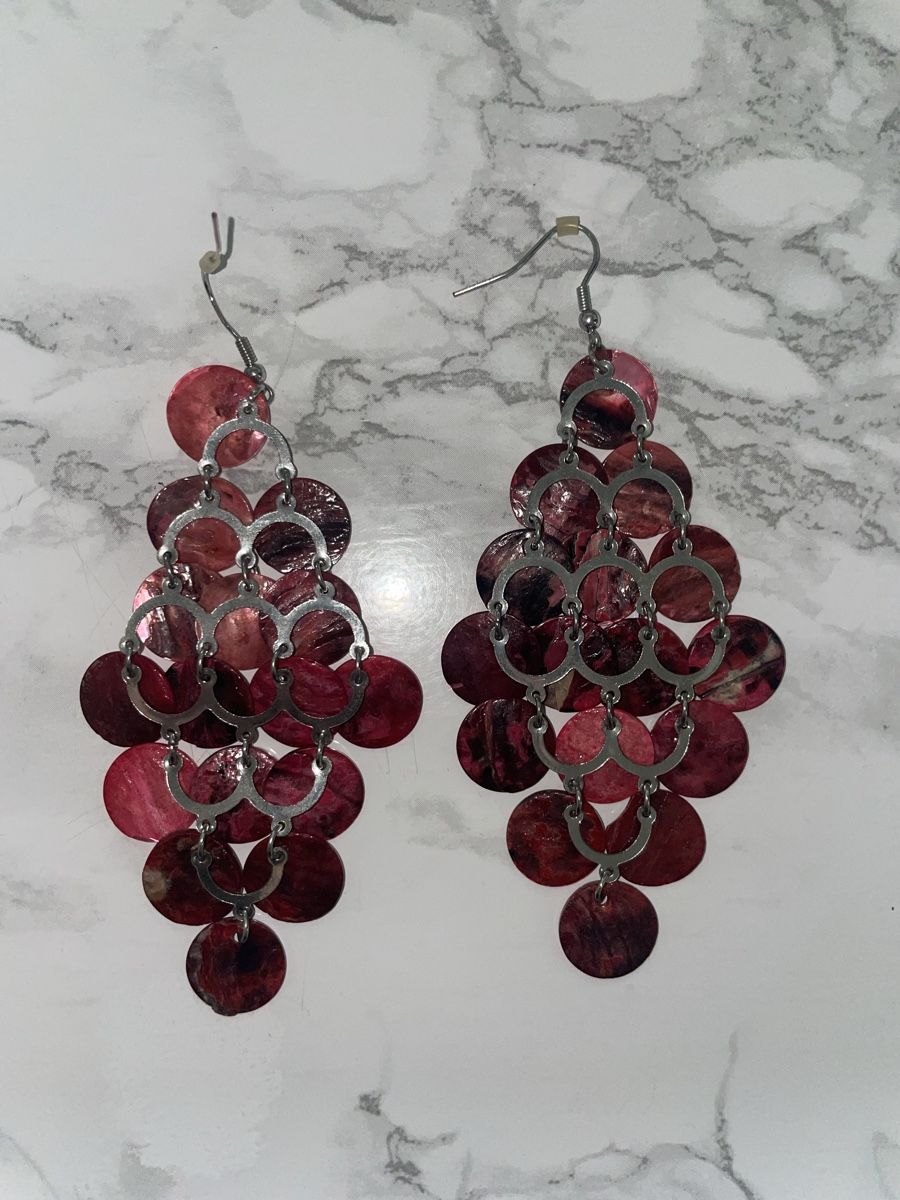 Orecchini pendenti & Orecchini a lobo: Boucle d’oreille pendante rose – Nuovo (secondo la descrizione) da Châtelaine venduto da nan_j75j 3