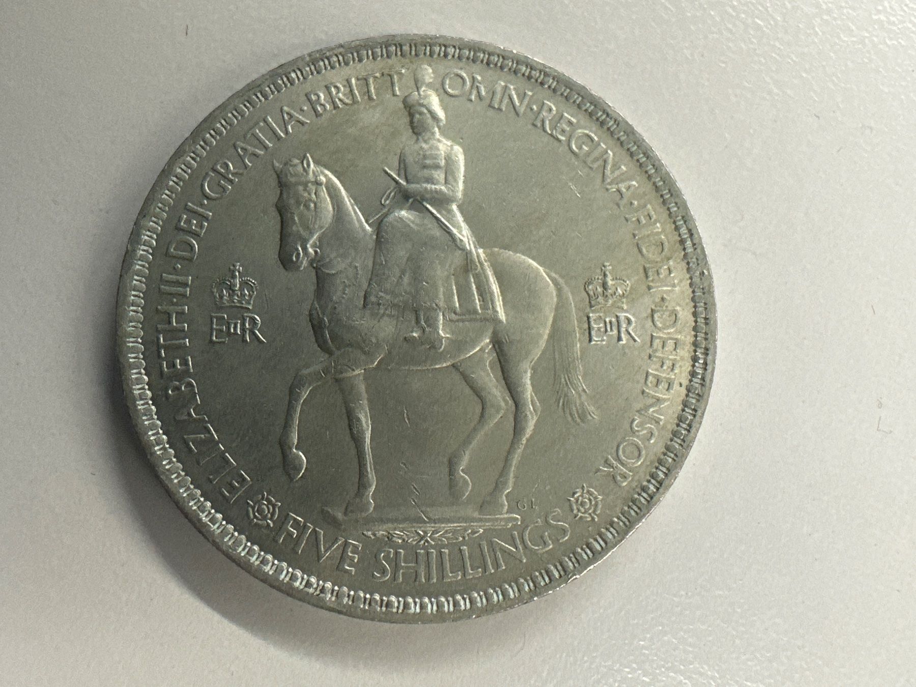Tutti le monete: 3x1 Crown, 1x5 Schilling England – Usato da Herisau venduto da herau 5