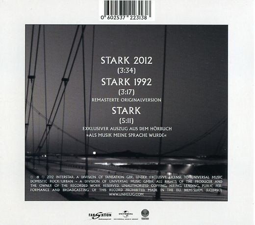 CDs: Unheilig - Stark - Digipack 2012 – Neu und originalverpackt aus Zug von Simbei 1