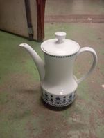 Kaffeekanne Winterling Bavaria Anja weiss blau guter Zustand