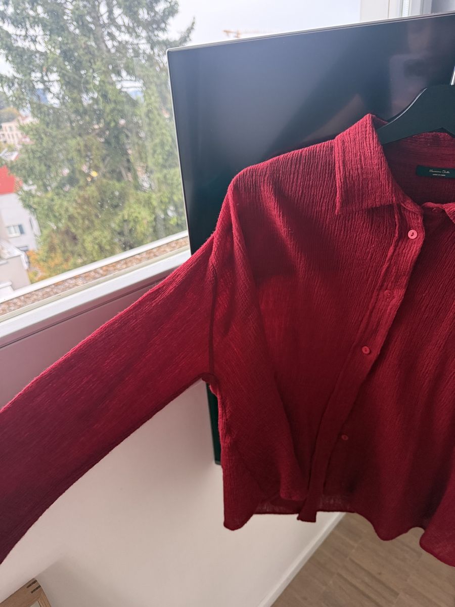 Massimo Dutti Blusen: Massimo Dutti Bluse rot Grösse S – Gebraucht aus zug von Inaar 2