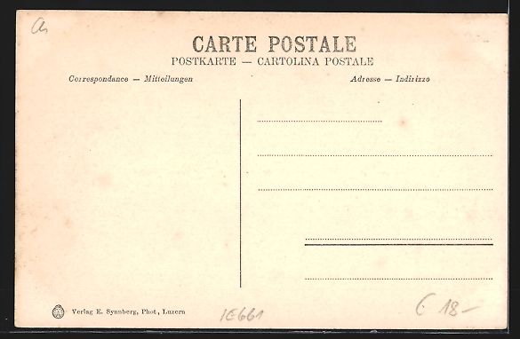 Cartoline postali: Grindelwald, Strassenpartie vor Berghint – Usato da Berlin venduto da bartko-reher 1