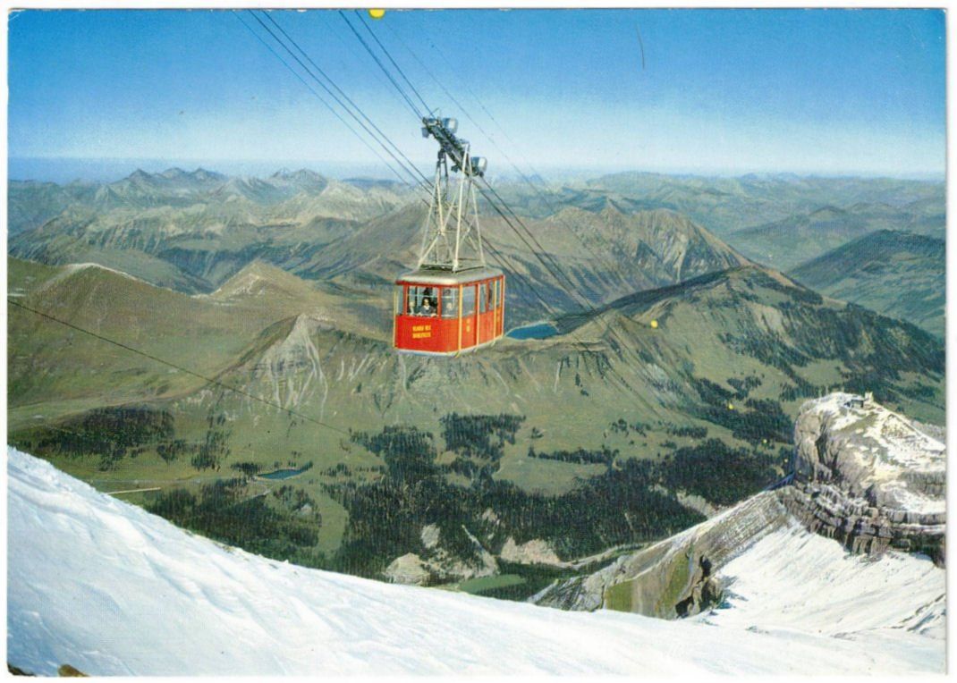 Cartoline postali: Col du Pillon - Télèfèrique / Luftseilbahn – Usato da Binningen venduto da Mountainrider