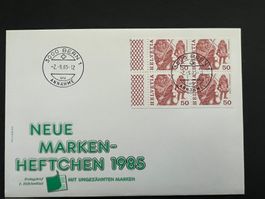 Ersttagsbrief Neue Markenheftchen 1985  Erstagstempel (M811)