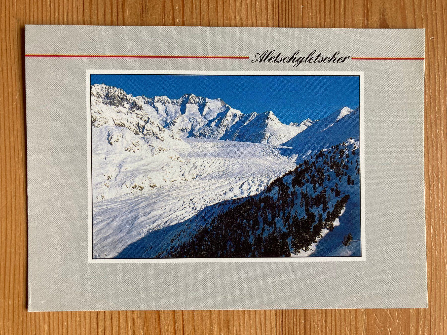 Ansichtskarten: Aletschgletscher m.Schönbühlhorn-AK 1998 – Gebraucht aus Oberuzwil von Henri09