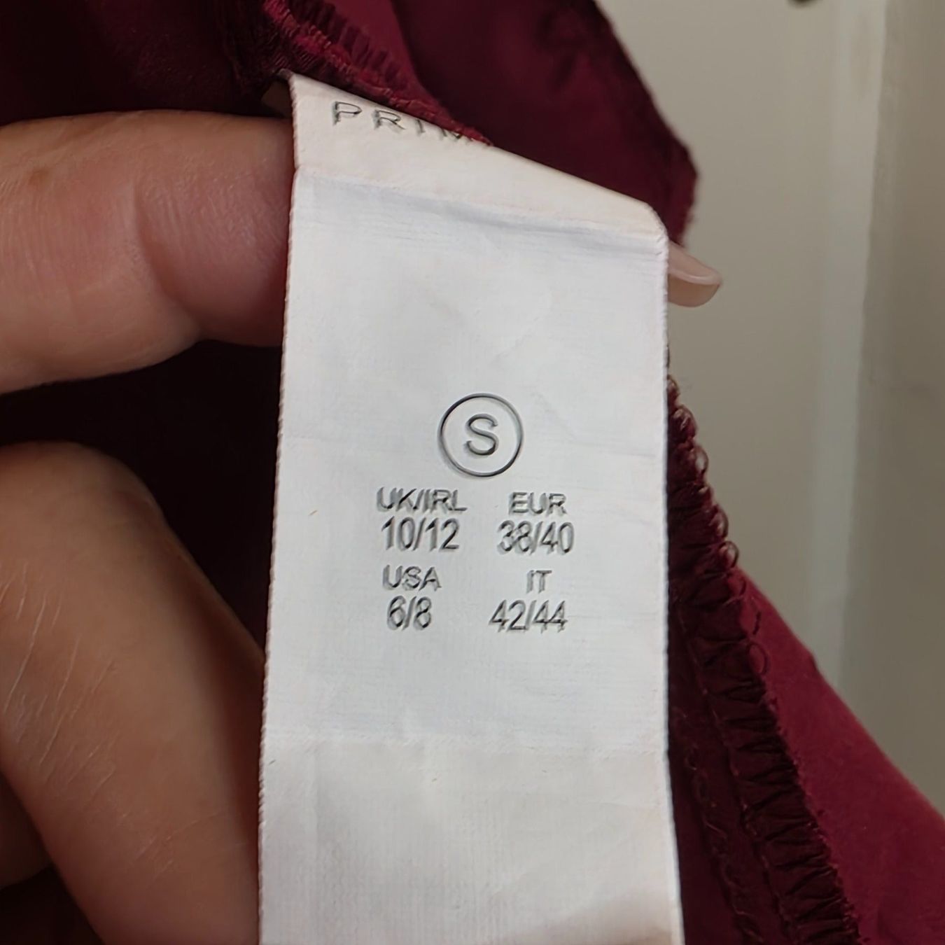 Primark Giacche: Primark Übergangsjacke Bordeaux Gr. S/M Leicht – Usato da Wald ZH venduto da CapLux 7