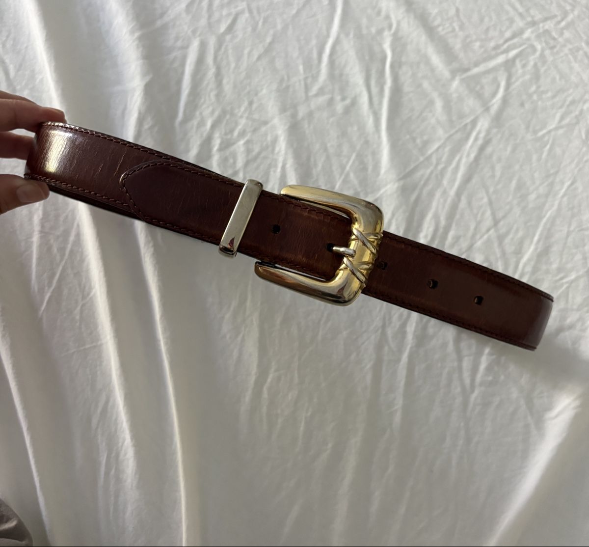 Fossil Cinture: Fossil Brown Leather Belt – Usato da Nyon venduto da My_wardrobe