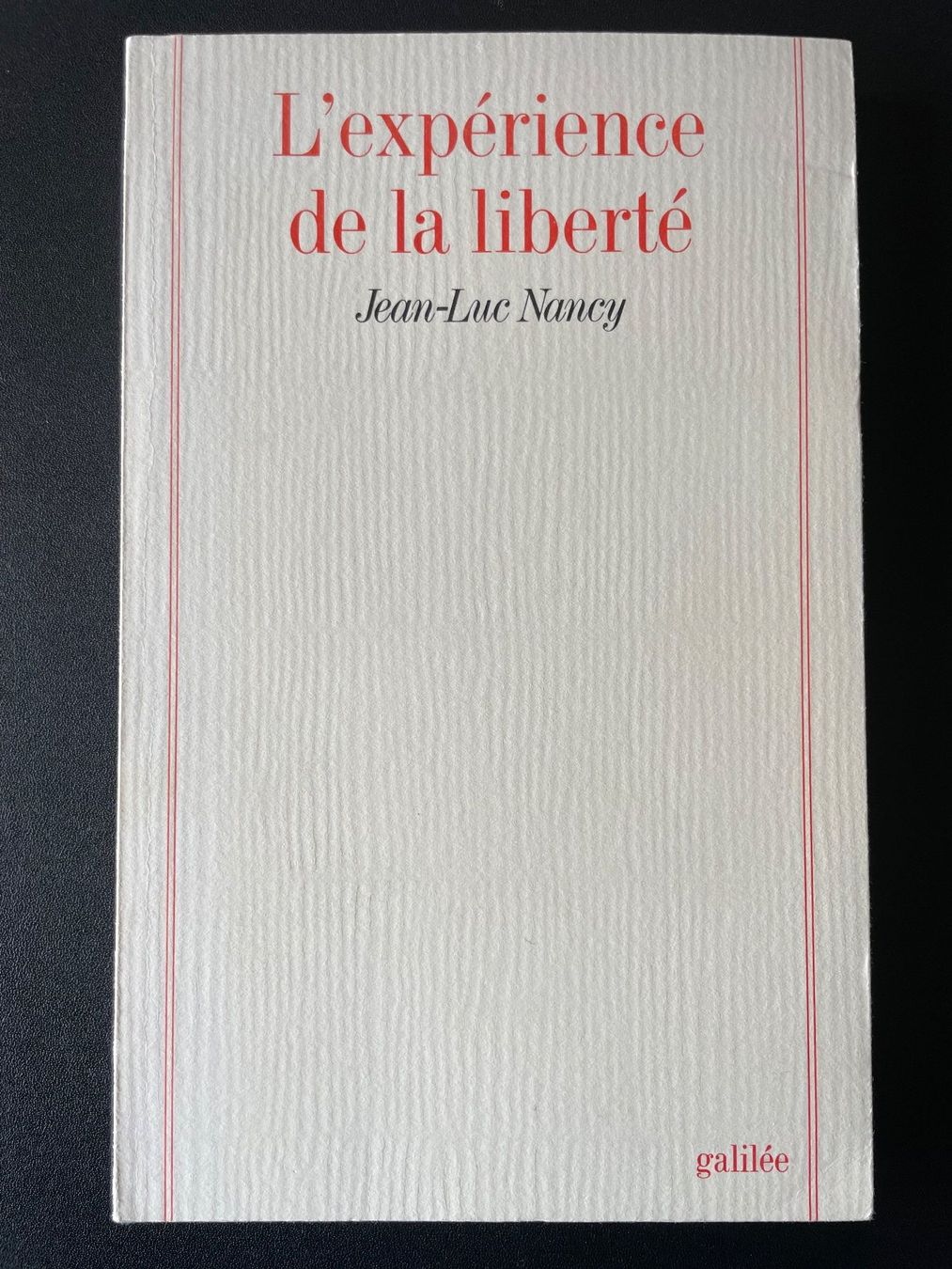 Libri: L'expérience de la liberté – Usato da Zürich venduto da bri_pt8h