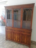 Armoire bibliothèque vaisselier acajou