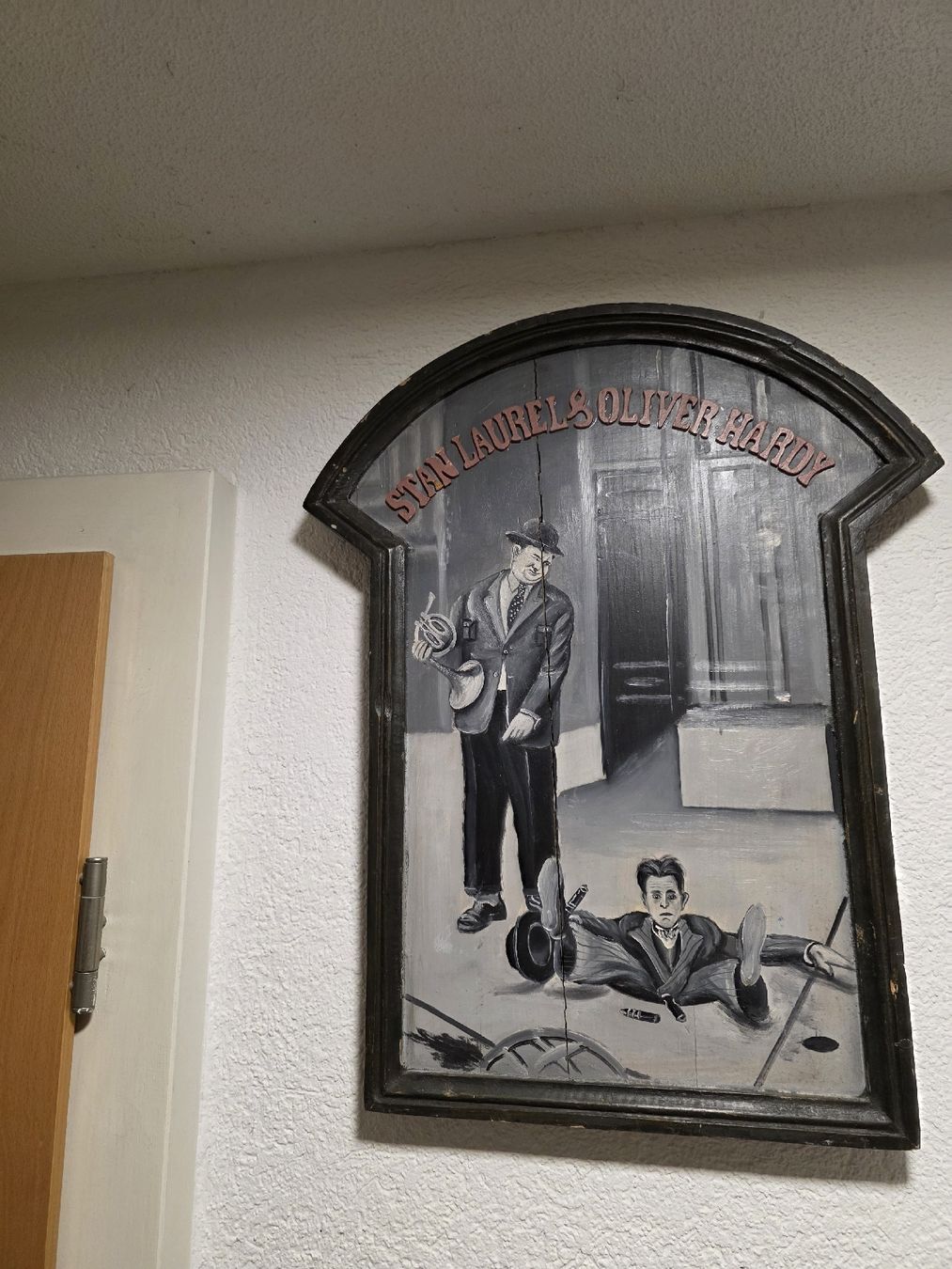 Foto & Immagini: Original Stan Laurel & Oliver Hardy Bild, Holz – Usato da Mümliswil venduto da Mizzi77 2