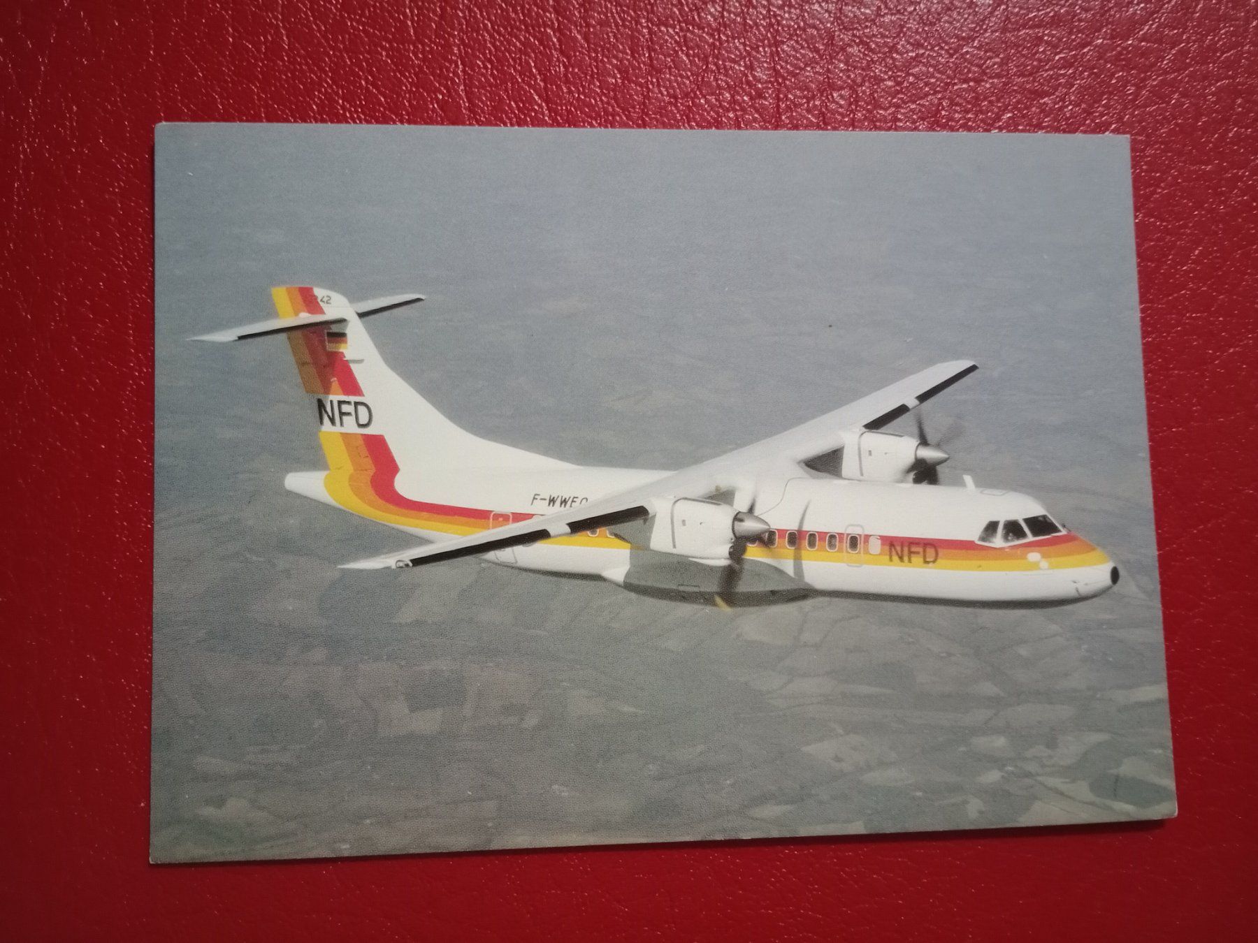 Ansichtskarten: AK Flugzeug NFD ATR 42 – Gebraucht aus Küttigen von Melisch1000