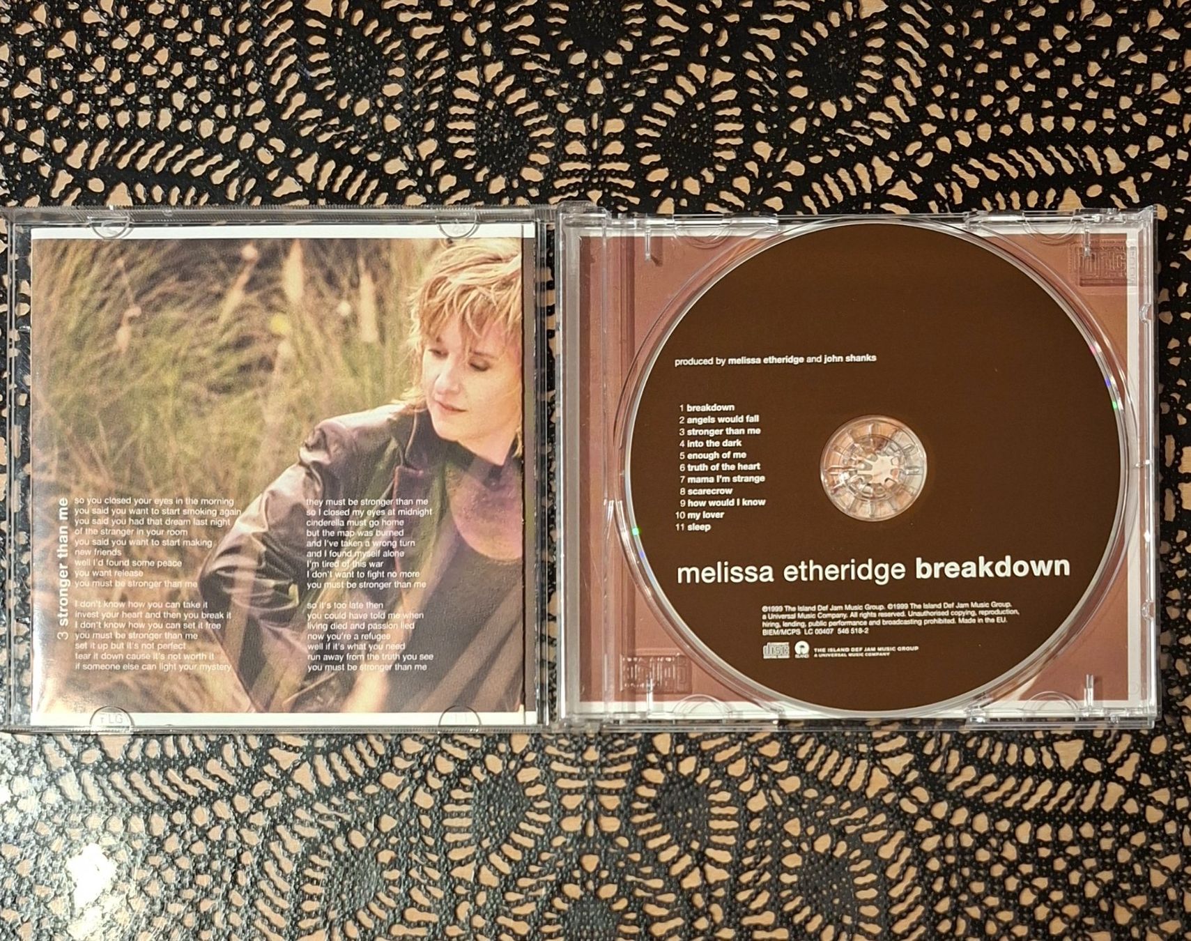 CD: Melissa Etheridge - Breakdown, USA Folk Rock CD Album 1999 – Usato da Schönenberg TG venduto da Gregolino76 2