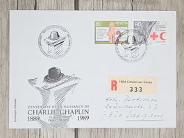 CL09 Enveloppe + Timbre Suisse 1989