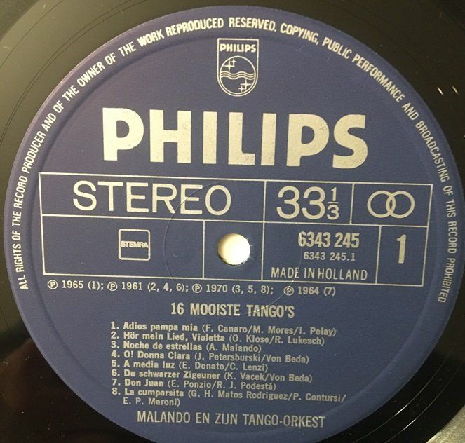 Schallplatten: 16 Malando Tango’s (LP) – Gebraucht aus Grüningen von azulgrisvinyl 2