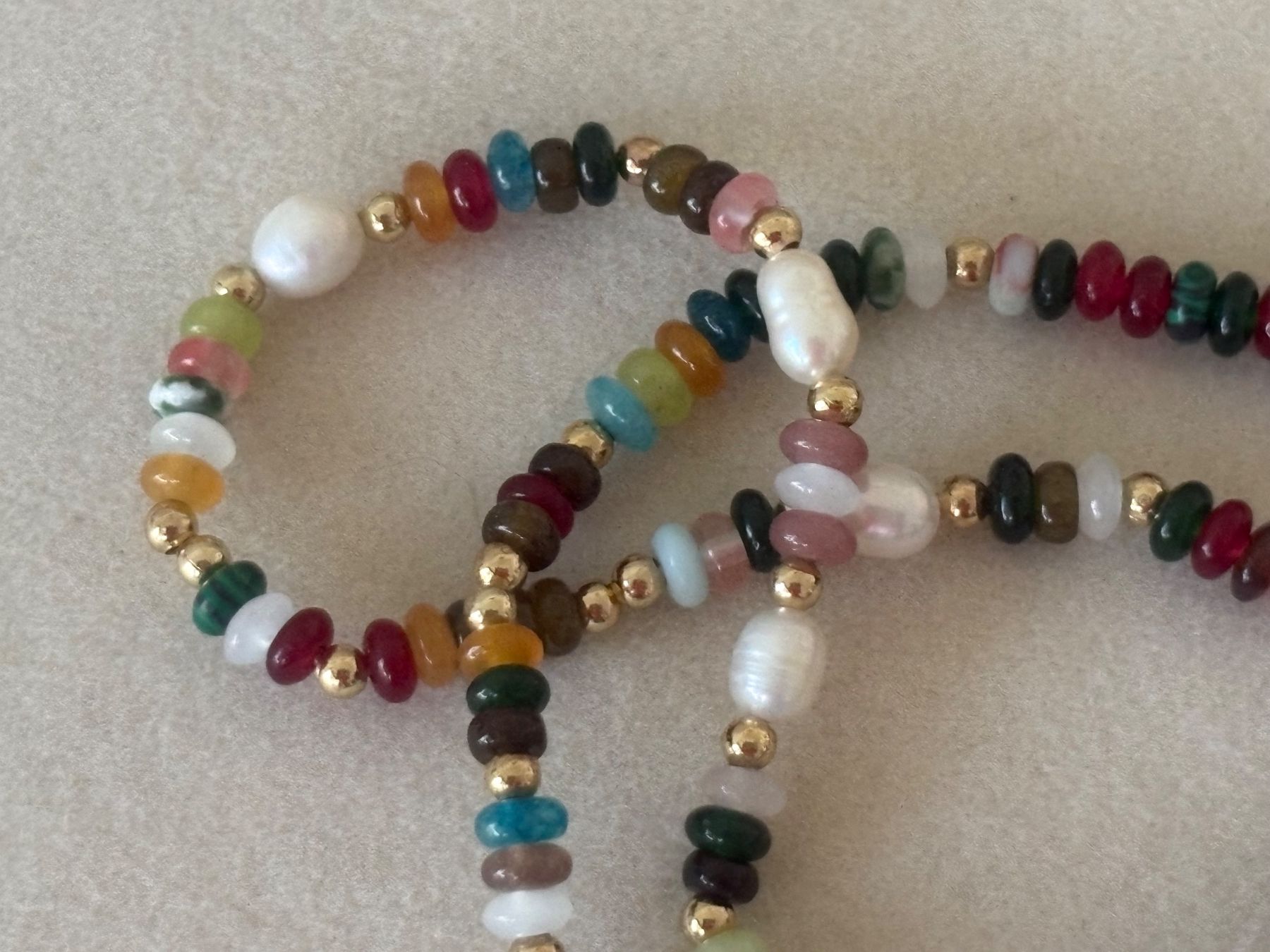 Catenine: Luxus Elegante Kette Farbe :Silber Kunstperlen – Nuovo (secondo la descrizione) da Biel-Bienne venduto da Roserosse13 1