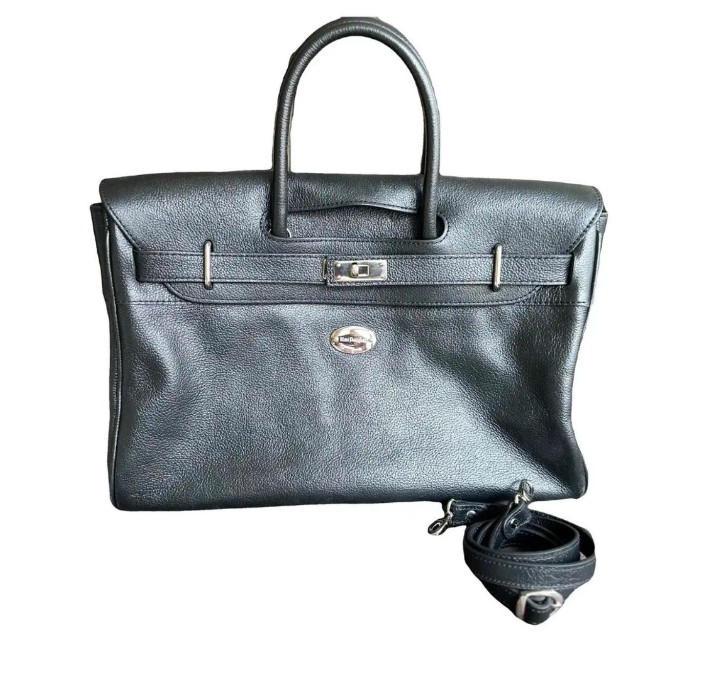 Borse da donna: Elegante schwarze Ledertasche von Mac Douglas – Usato da Adligenswil venduto da mypremium-shop