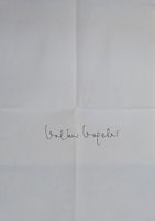 Volker Vogeler (1930-2005) Regisseur - Autogramm