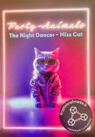 Kryptobriefmarke - "Miss Cat", türkise Schallplatte
